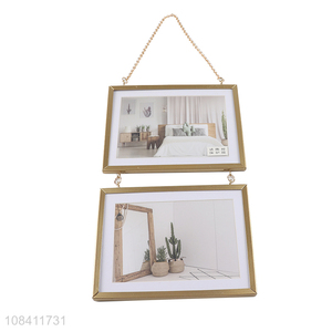 Hot selling hanging metal photo frame for home décor