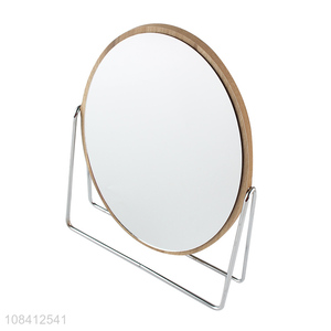 Best selling round cosmetic mirror table mirror with metal stand