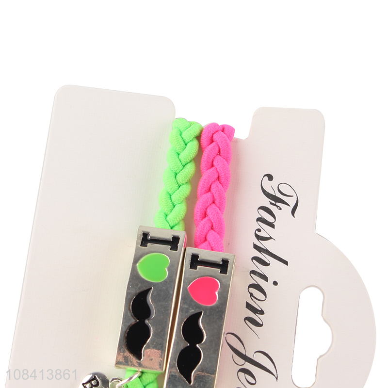 New design braided twist wristband fashion bracelet