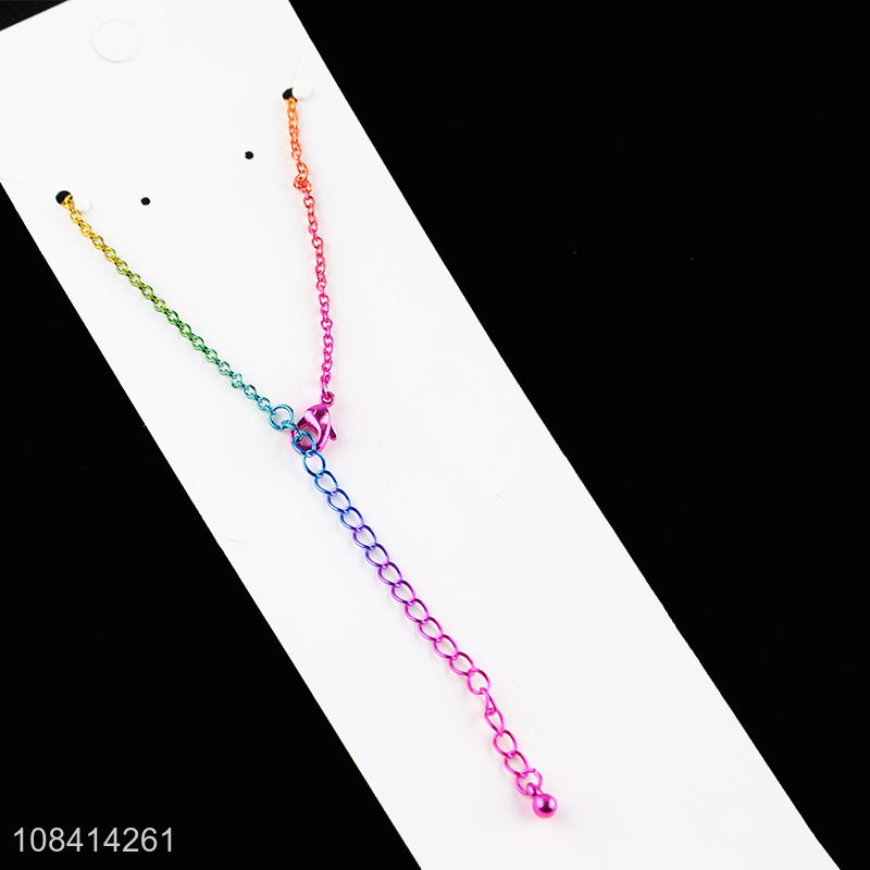 Hot products colorful chain jewelry necklace for girls