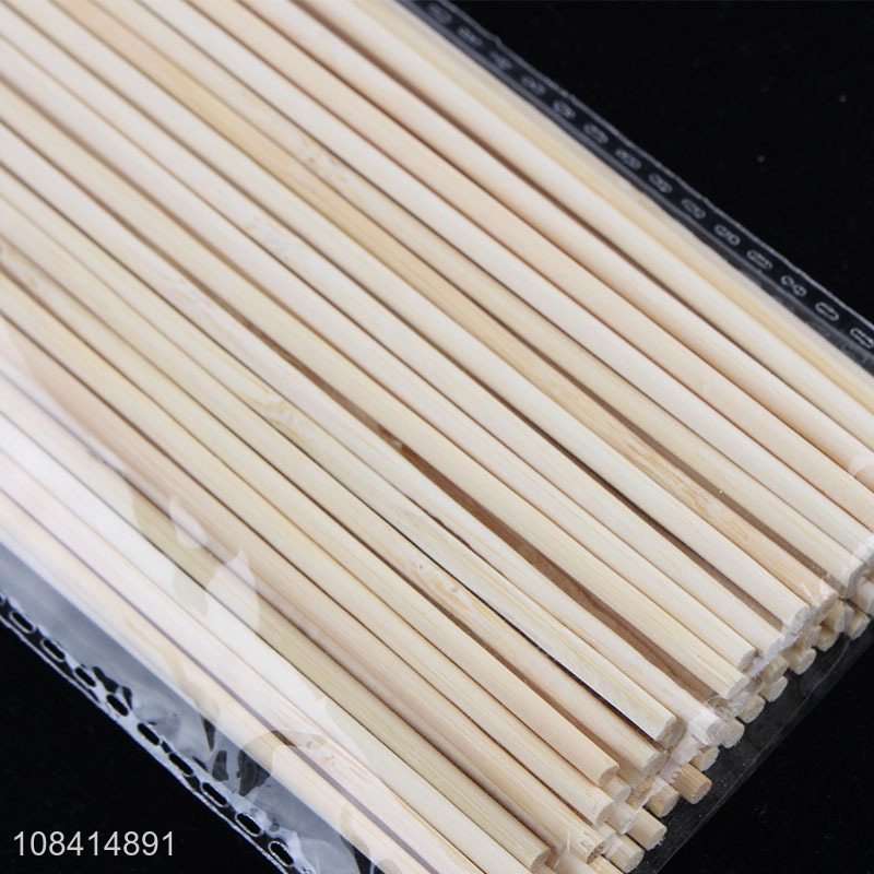 High quality 50 pieces biodegradable disposable bamboo skewers bbq sticks