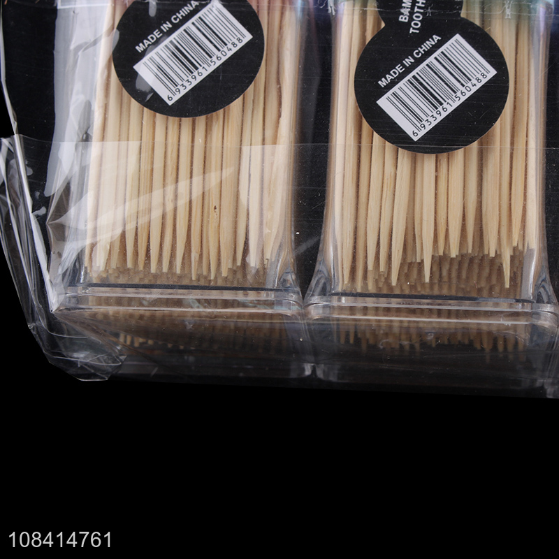 Factory price disposable biodegradable natural bamboo toothpicks for teeth cleaning