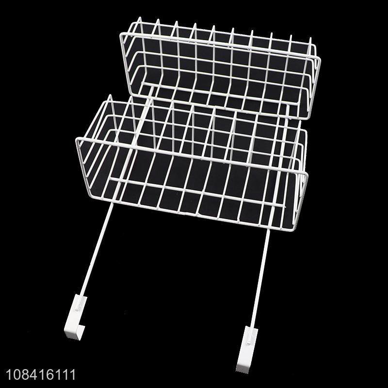China wholesale hanging double-layer kitchen storage basket