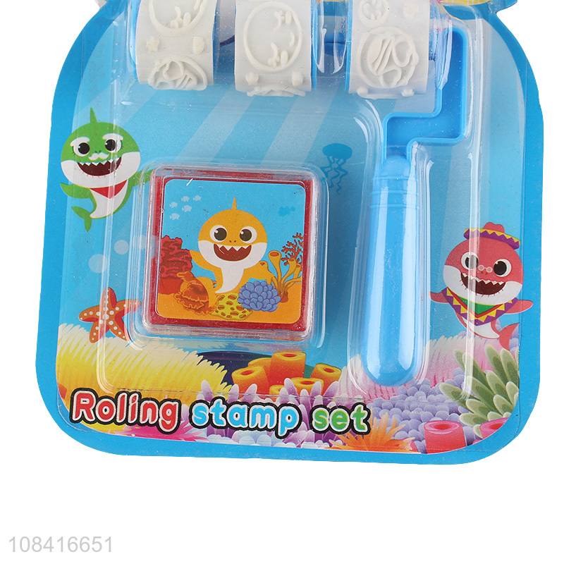 Hot selling children roller stamper doodle toys