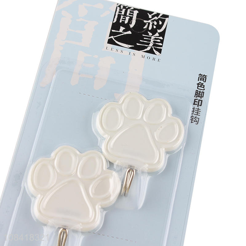 China market white cat paw wall sticky hooks wholesale