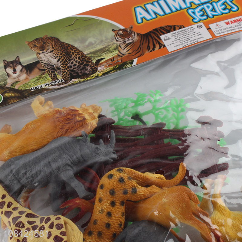 Low price wholesale wild animal model toys set
