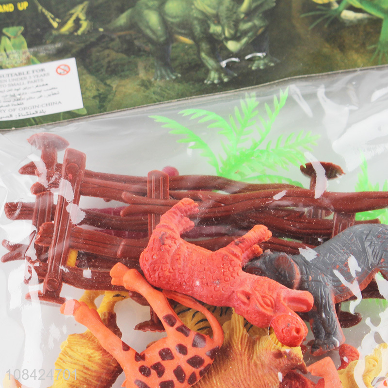 Yiwu supplier eco-friendly soft plastic animal toys set