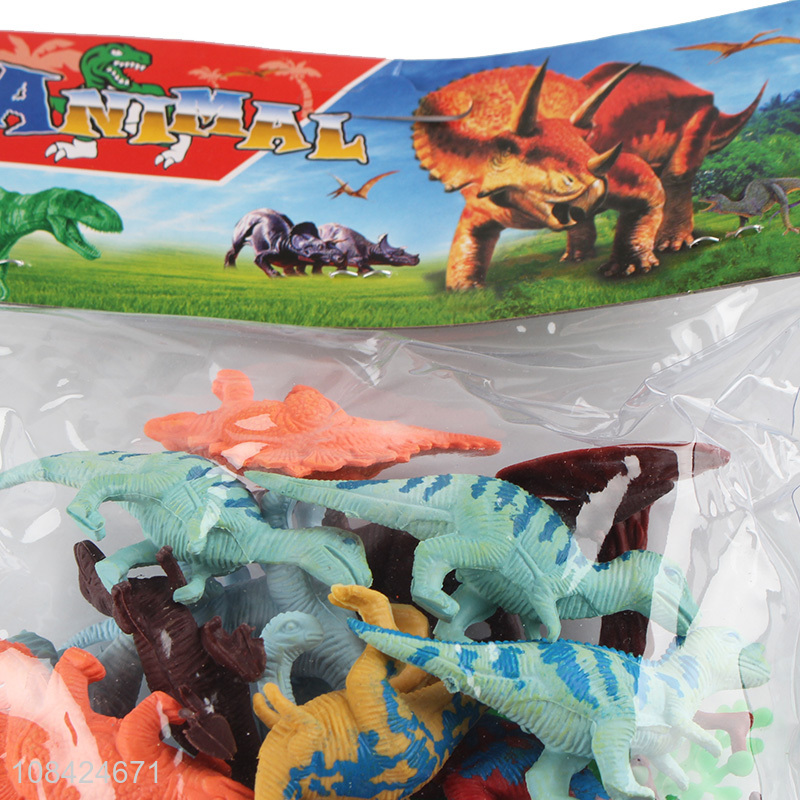 Yiwu wholesale soft rubber dinosaur model toys set