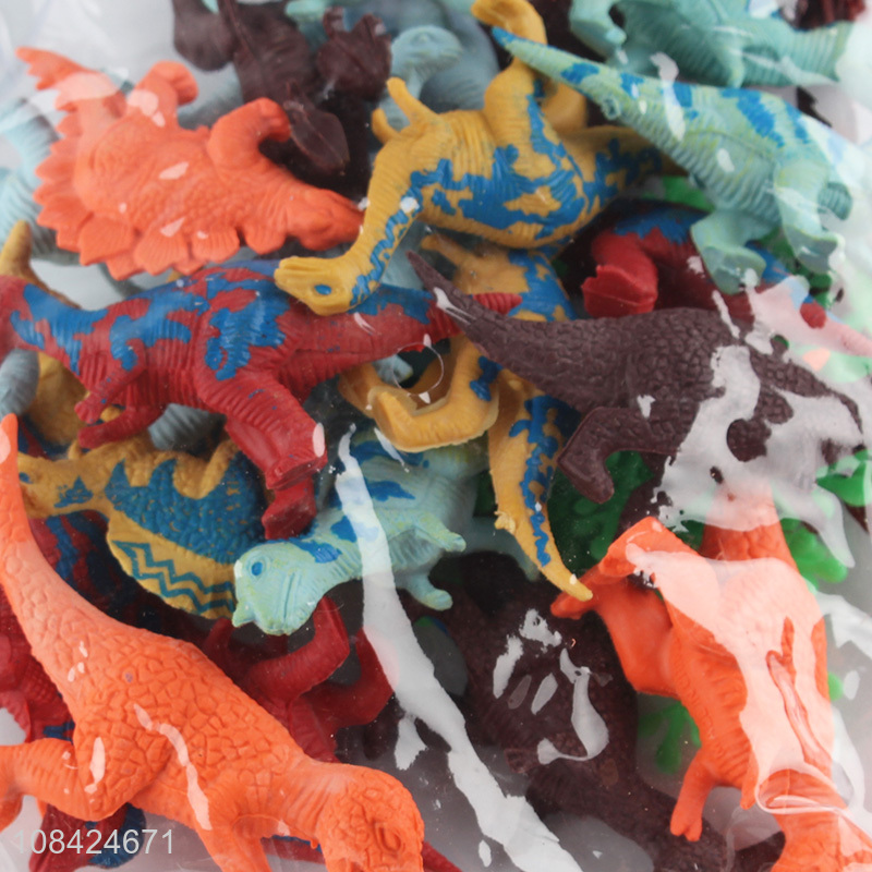 Yiwu wholesale soft rubber dinosaur model toys set