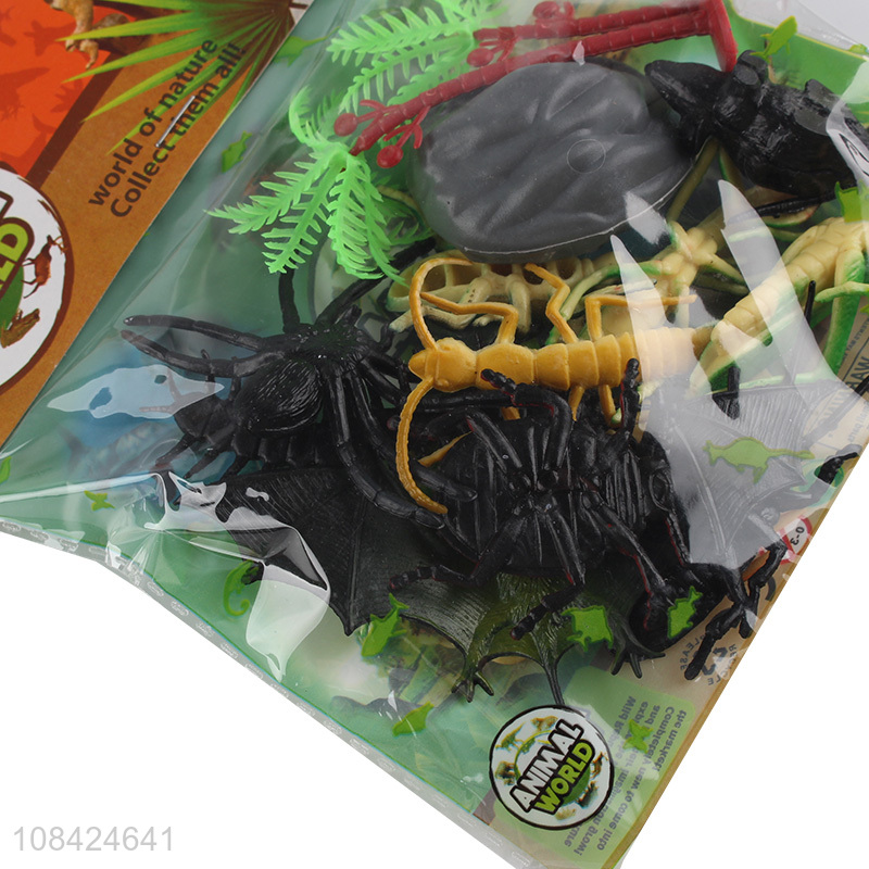 Yiwu market insects toys kids scare model toys set