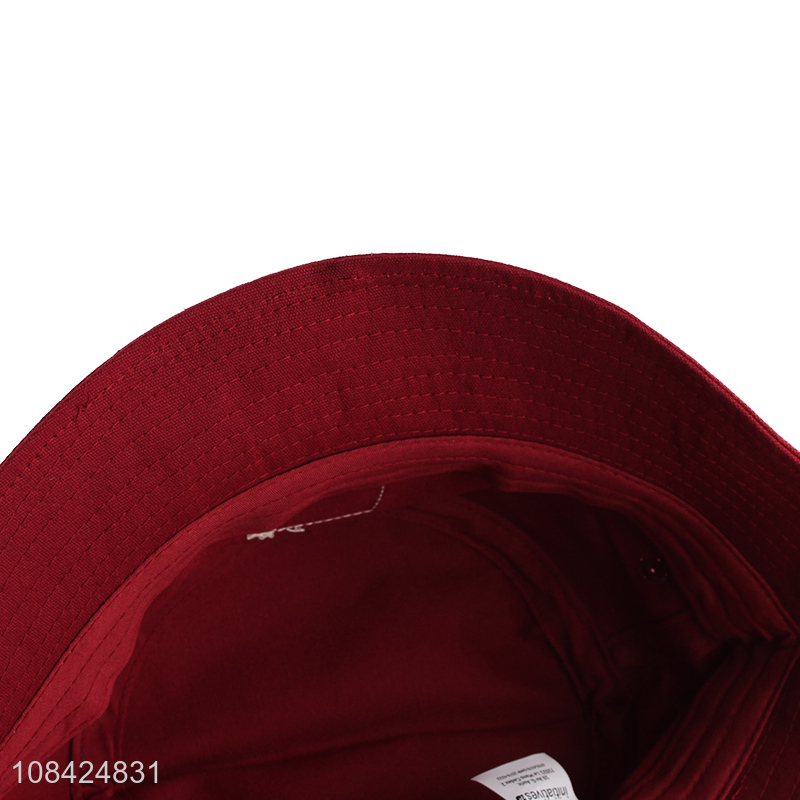 Custom logo 100% cotton bucket hat summer outdoor sun hat for adults