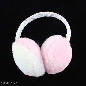 Low price wholesale warm fluffy earmuffs for girls