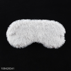 Factory direct sale gray rabbit fur sleep eye mask