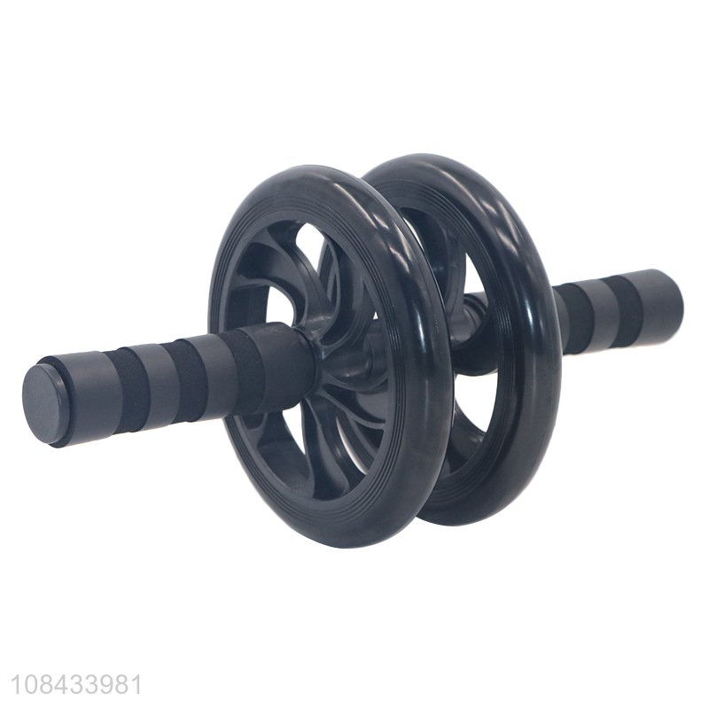 Hot selling home fitness gym equipment 2-wheel abdominal wheel roller