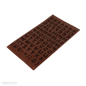 Good quality letter shape silicone chocolate mould