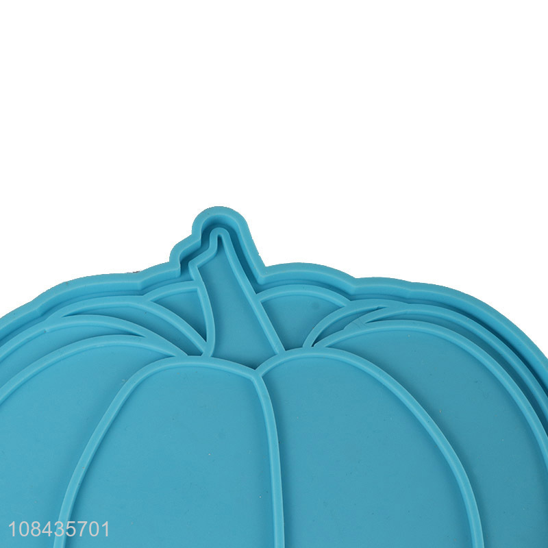 Wholesale pumpkin shape silicone cup mat for home home kitchen countertop