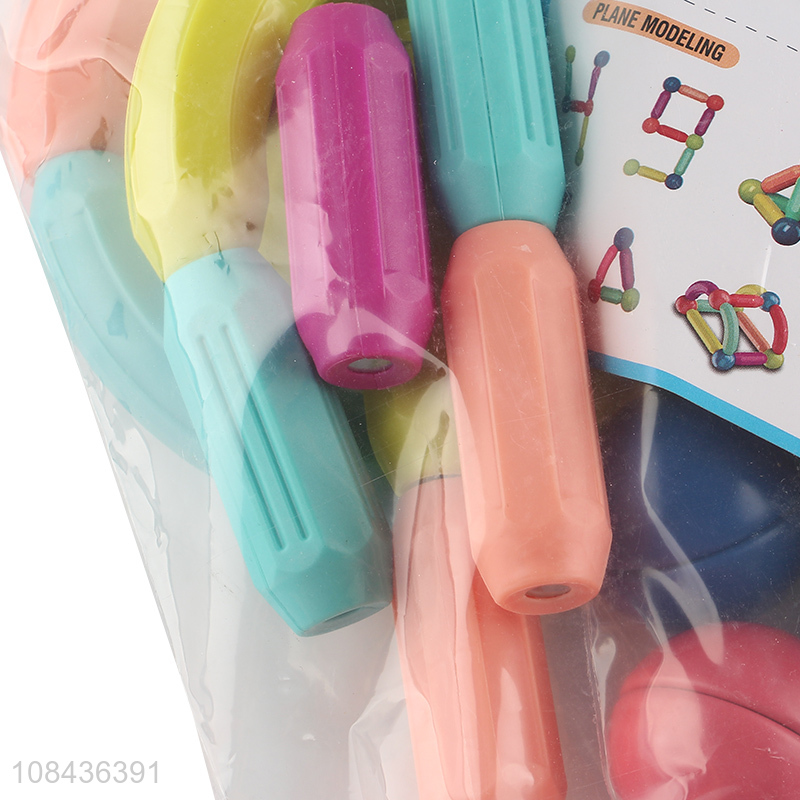 Factory wholesale 36pcs magnetic sticks toy building blocks toy for kids