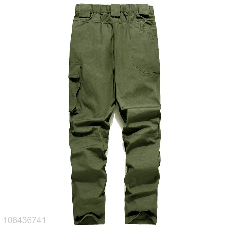 Popular design men's outdoor cargo pants tactical trousers with multi pockets