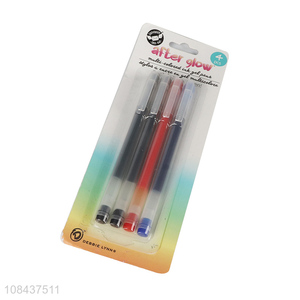 Hot selling 4pieces office school gel pen set wholesale