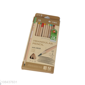 Most popular 12pieces eco-friendly triangular pencils set