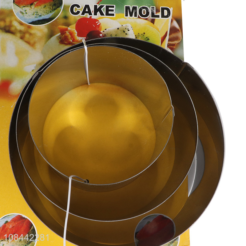 Popular products 3pcs cake moulds home kitchen bakeware