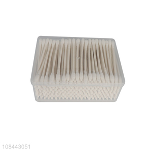Hot selling 200pcs eco-friendly natural wooden stick cotton swabs