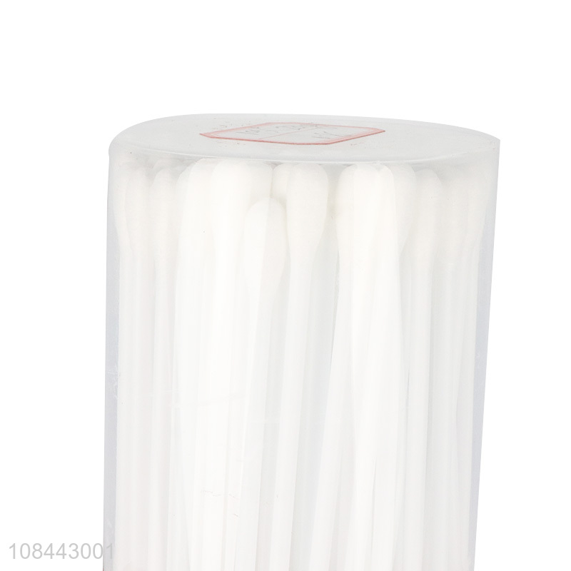 High quality 100pcs organic strong wooden sticks cotton swabs for sale