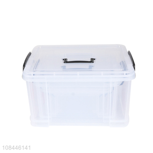 High quality clear multiple sizes plastic storage box household storage bins