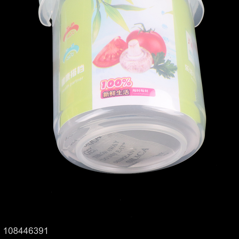 Good quality round refrigerator food container plastic airtight food storage box