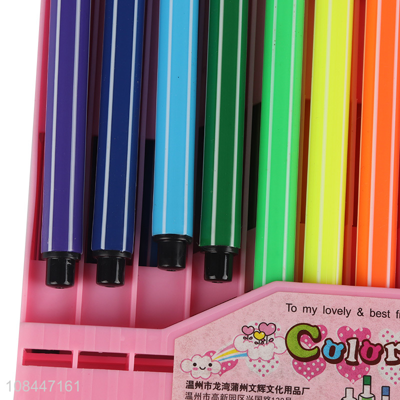 Wholesale 24 pieces washable water color pens for sketching and drawing