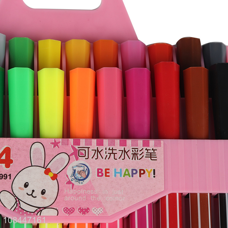 Wholesale 24 pieces washable water color pens for sketching and drawing