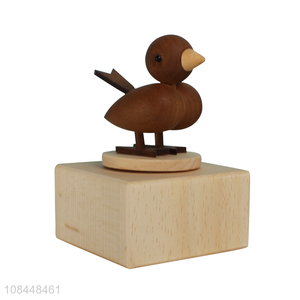 Hot selling wooden bird music box wooden crafts birthday gift home decoration