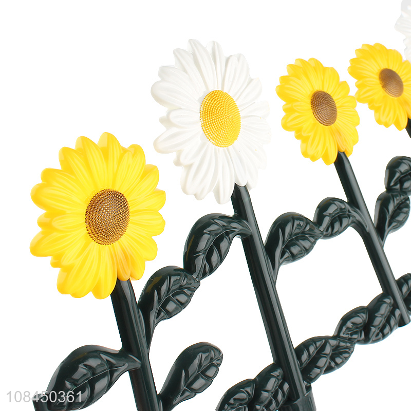 Hot selling decorative mini sunflower picket fence grass lawn borders