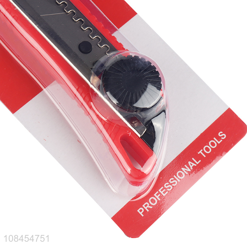 China supplier retractable paper cutter stainless steel utility knife