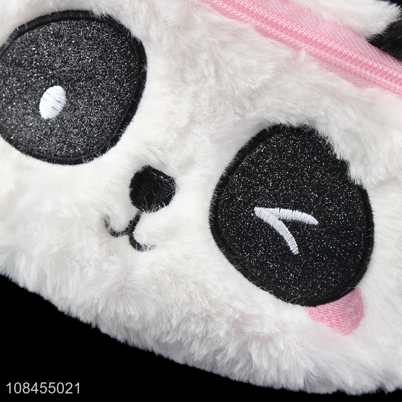 New products cartoon plush panda waist bag for sale