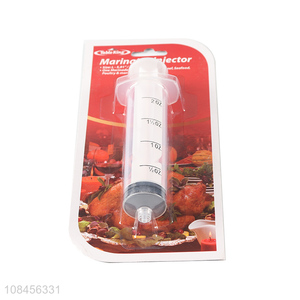 Factory supply bpa free plastic meat marinade injector for barbecue