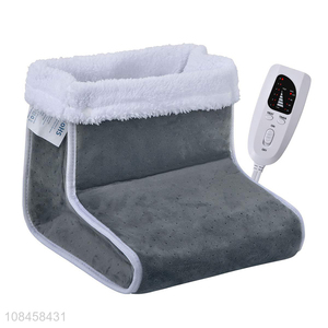Good quality washable high top fleece lined eletric feet warmer for health care
