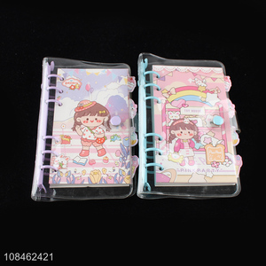 Good price rectangular cartoon loose-leaf notebook wholesale