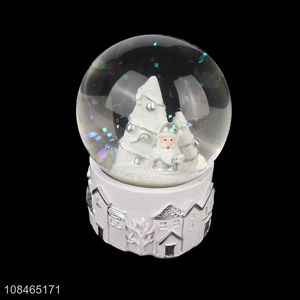 Wholesale mini Christmas glass snow globe Christmas water ball