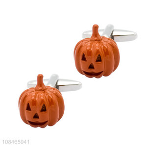Good sale creative pumpkin halloween decorative cufflinks