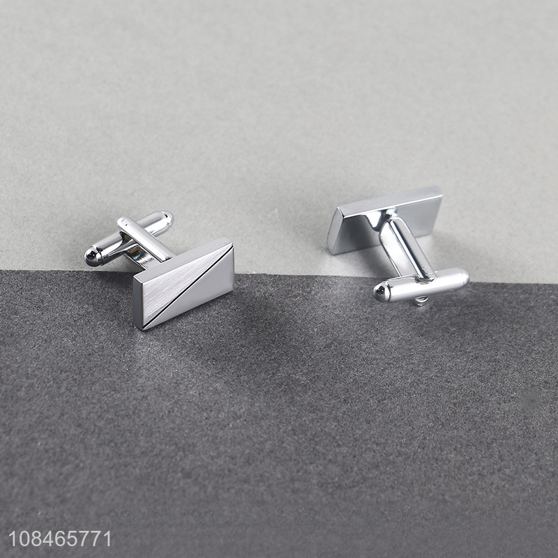 Hot products silver copper business suit cufflinks
