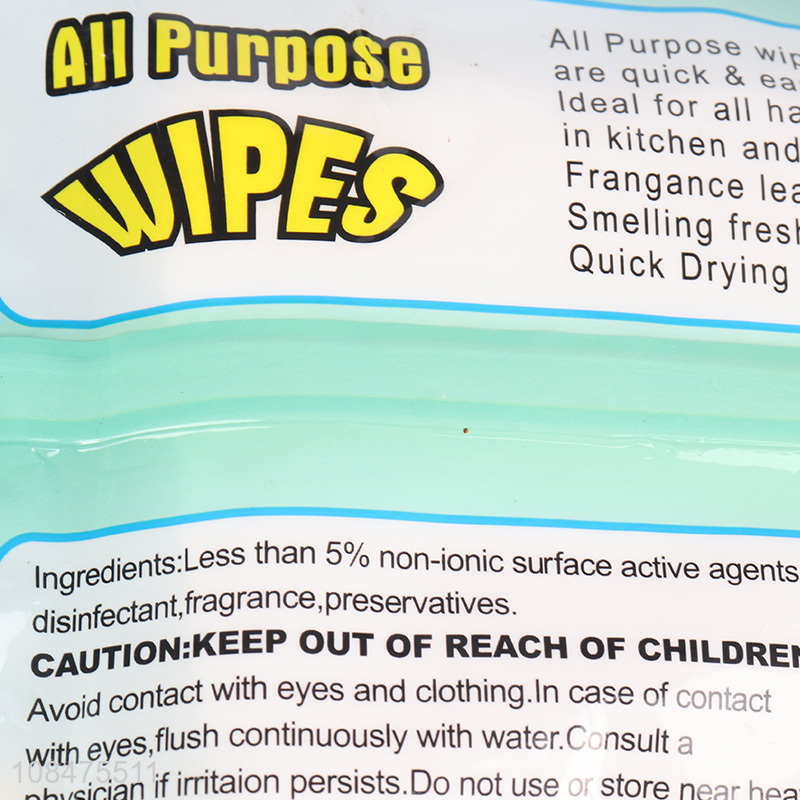 Good quality all purpose household cleaning wipes for sale