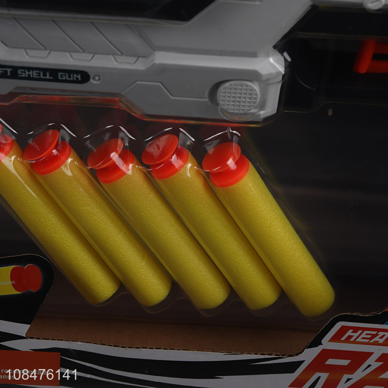 Online wholesale manual loading soft bullet toy gun for kids age 6+