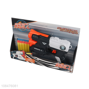 Wholesale kids boys girls toy gun with soft bullets shell ejecting