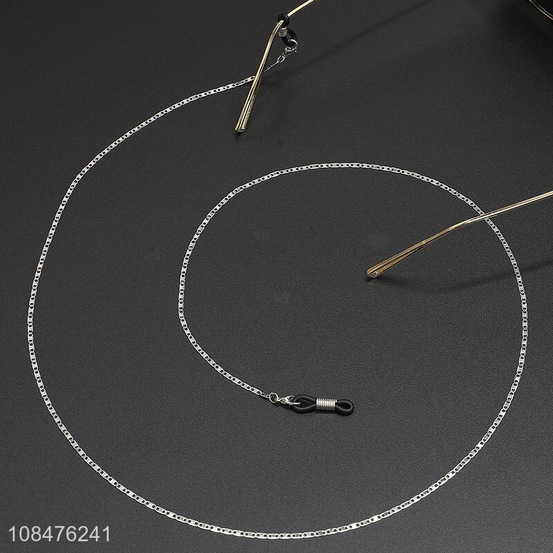 New arrival silver simple stainless steel glasses chain