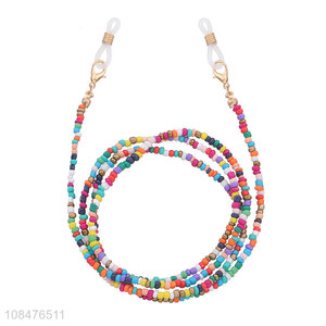 Wholesale price creative color beads glasses chain