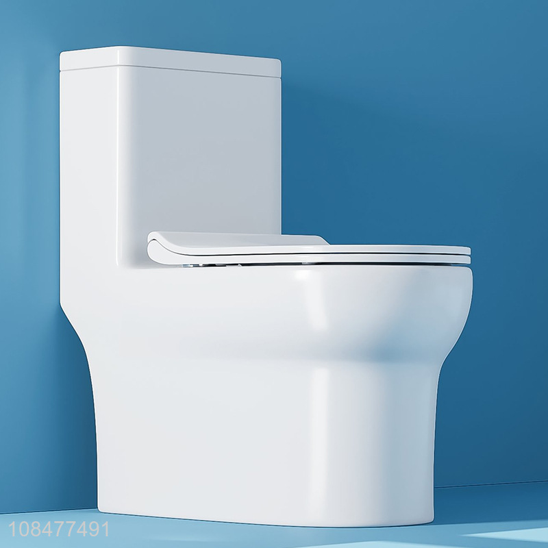 Hot sale 300/400mm 3-4.5L water saving upper-pressing one piece elongated toilet