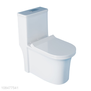 Wholesale 300/400mm 3-4.5L upper-pressing slow close  one piece toilet for bathroom