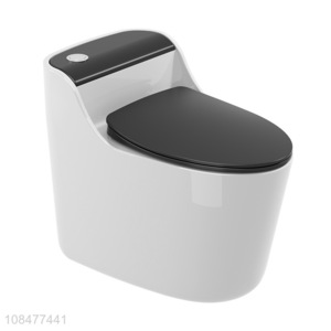 New design 300/400mm 3-4.5L upper-pressing one piece toilet bathroom sanitary ware