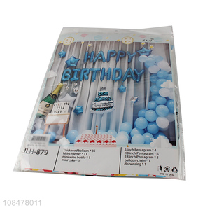 Wholesale happy birthday foil balloon birthday party banner wall decor